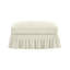 Repose-pieds en chenille beige et blanc-763586663