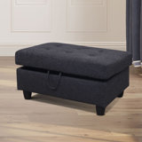 Rectangle Storage Ottomans You'll Love | Wayfair
