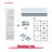 80" Height Primed 5-Lite Frosted Glass Panels Sliding Closet Door with Installation Hardware Kit-110561723