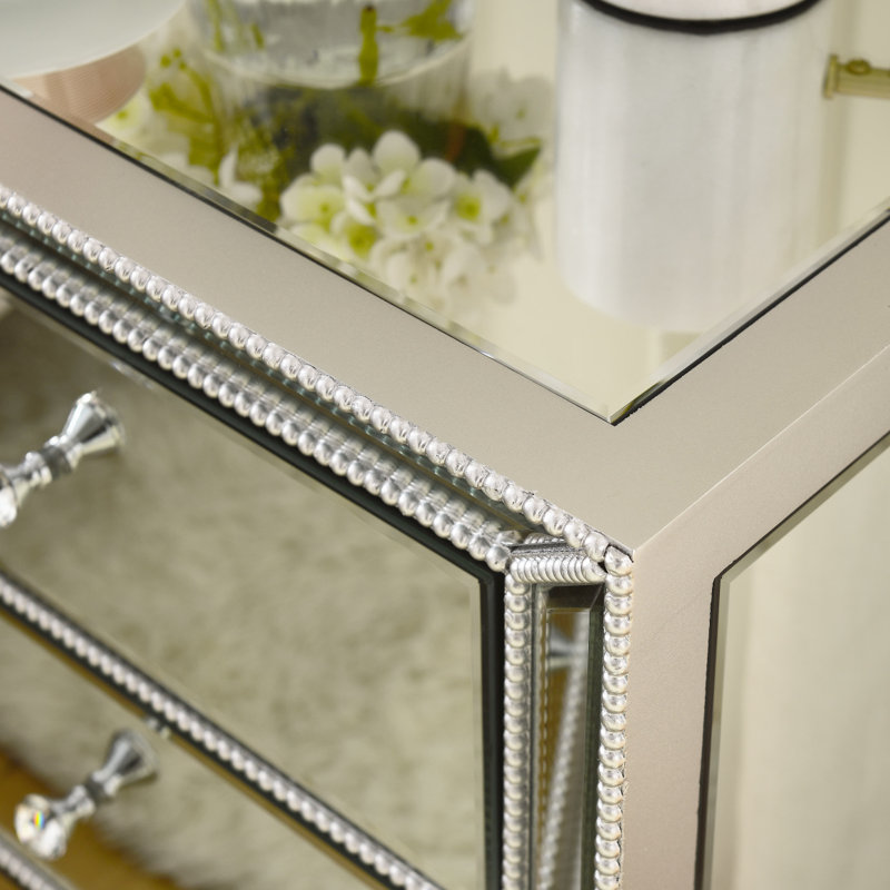 Flash Mirror Three Drawer Cabinet