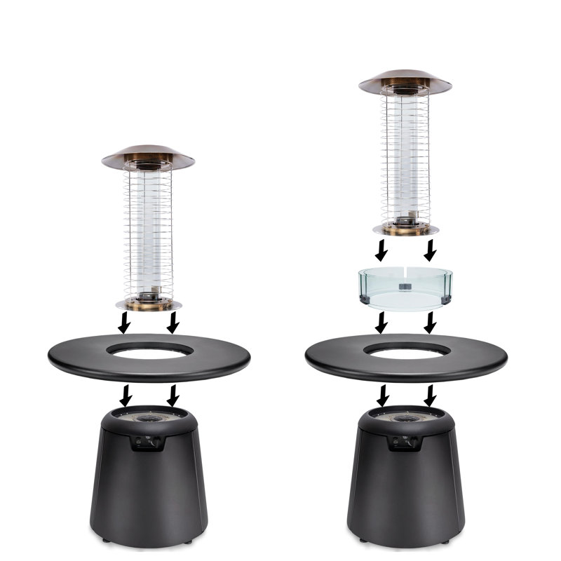 Tiki Stainless Steel Propane Patio Heater, 32.4"