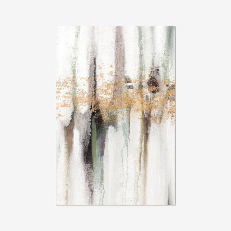 Falling Gold Leaf I by Studio W - Painting, 122cm H x 81cm W, Paper Print