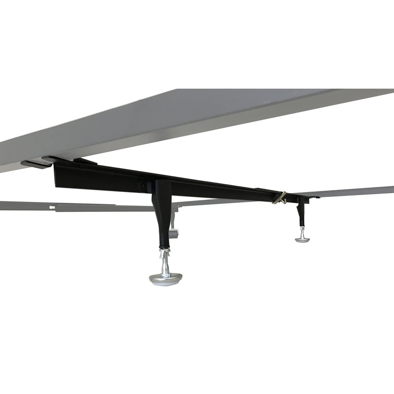 Système de support central de lit réglable en métal robuste Mata, H 13 po x l 61 po x p 2 po