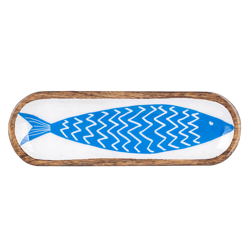 Allegro Solid + Manufactured Wood Decorative Plate 1