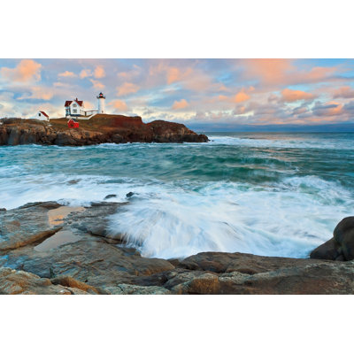 Nubble Sunset - Wrapped Canvas Painting