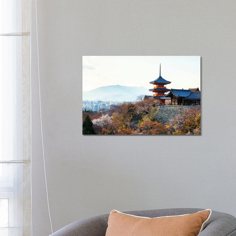 Pagoda Kiyomizu-Dera Temple by Philippe Hugonnard - Wrapped Canvas Gallery-Wrapped Canvas Giclée