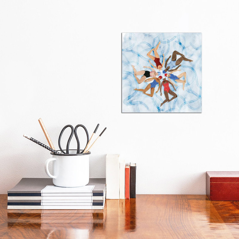 Working Together II by Grace Popp - Wrapped Canvas Painting, 30.48 cm H x 30.48 cm W