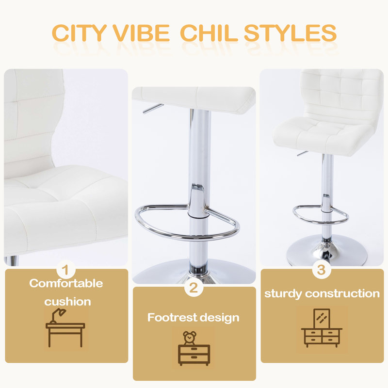 Ensemble de 2 tabourets de bar Modern