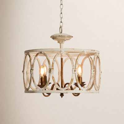Plafonnier semi-encastré 18 po 4 lumières Jeffrey