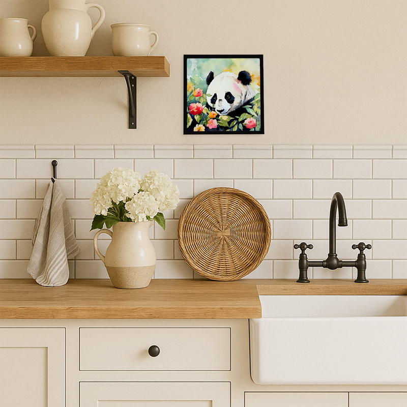 Panda Framed Metal Print