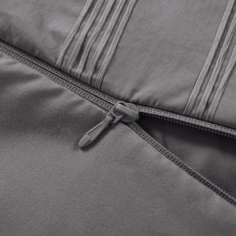 Ensemble de housse de couette 3 pièces, Gris anthracite