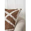 Swirl Brown Indoor / Outdoor Abstract Square Cushion