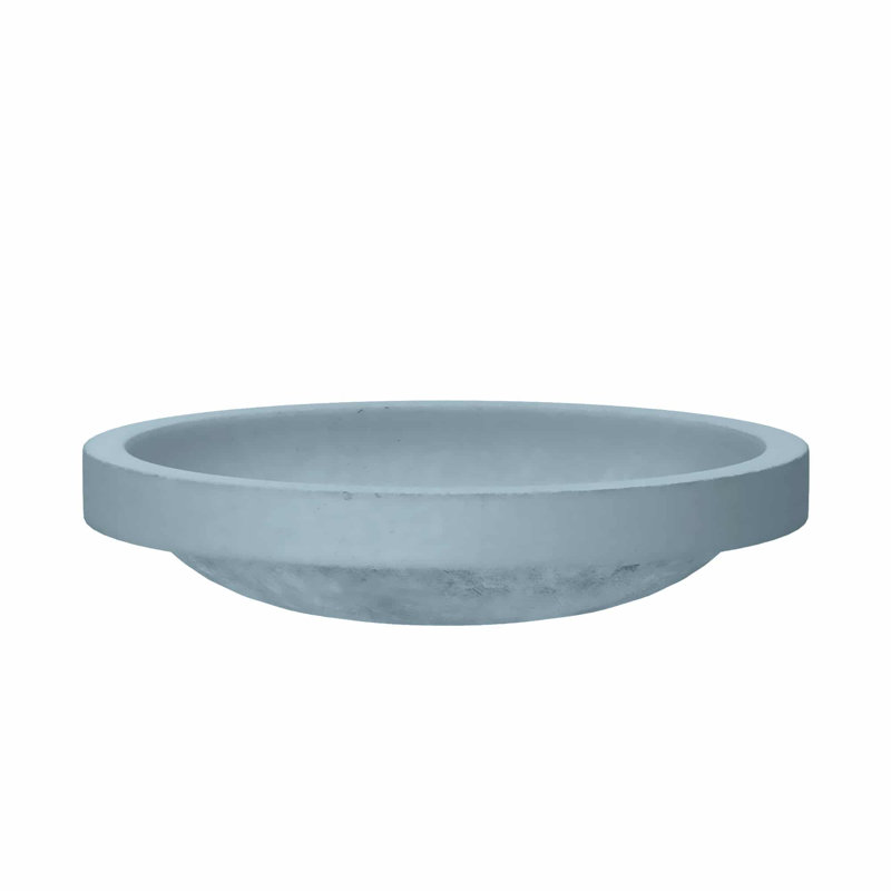Tolosa Stone Handmade Oval Drop-in Bathroom Sink, Ocean