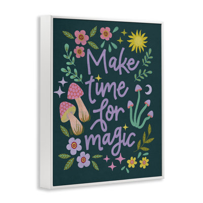 «Time For Magic with Florals», estampe numérique encadrée par Caroline Alfreds