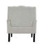 Upholstered Linen Cotton Armchair-1548444474