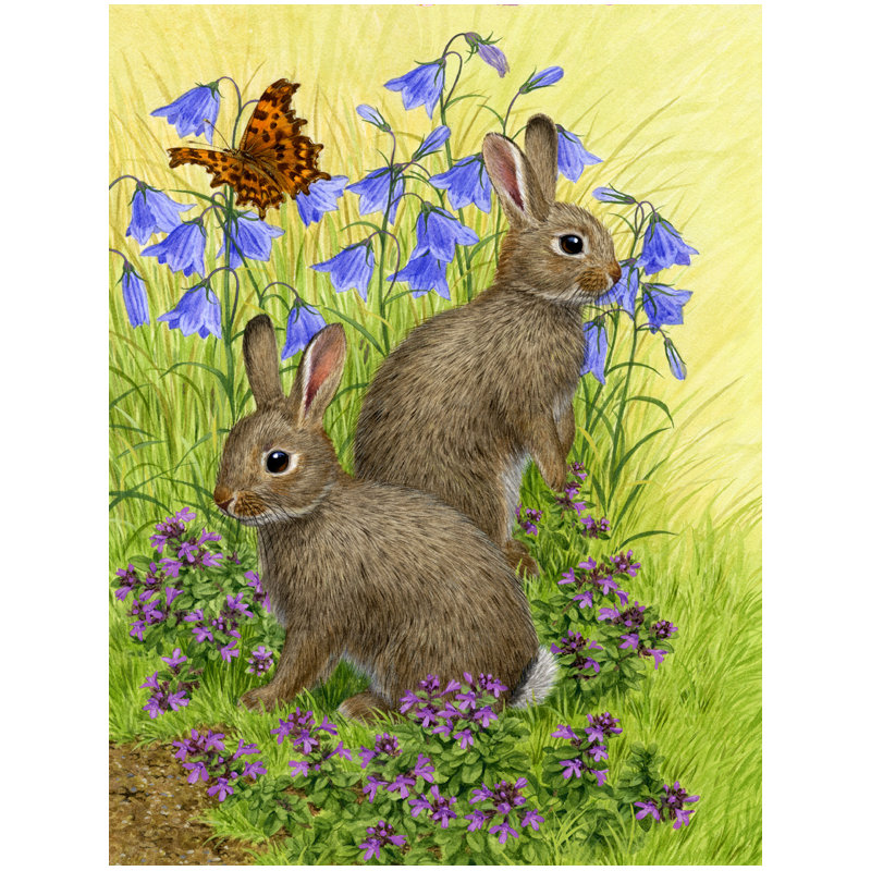 Drapeau de jardin Farmersburg Rabbits