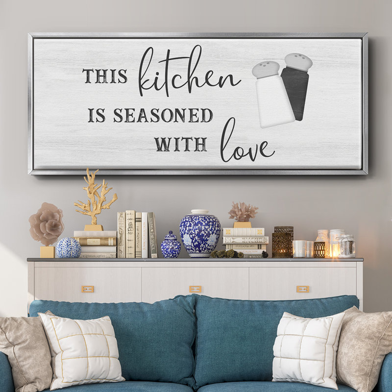 «Seasoned with Love», toile encadrée, H 20 po x l 50 po