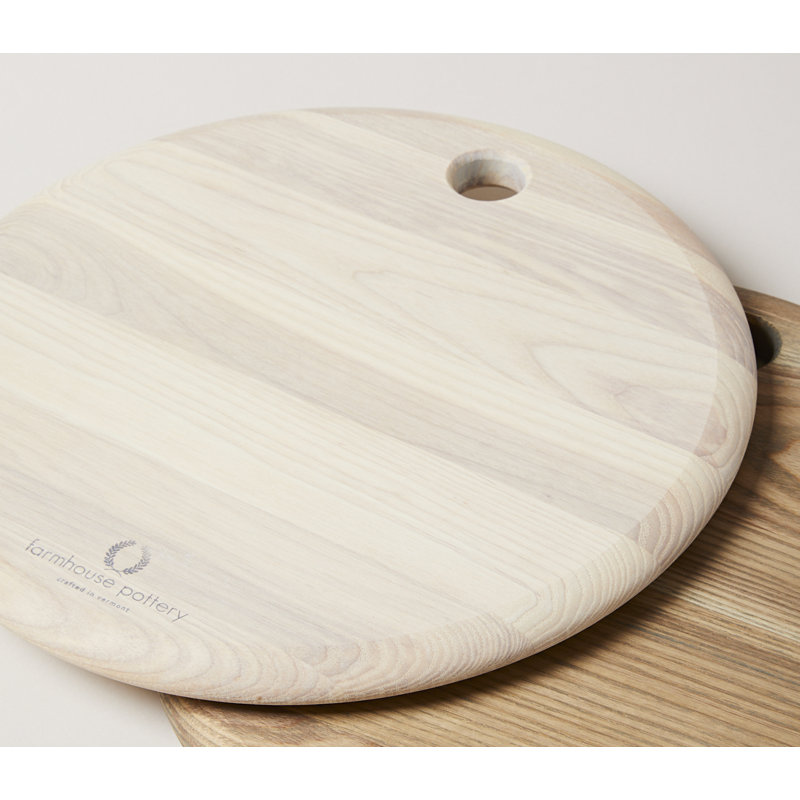Wood Cheese Board, Medium: 12", White