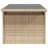  Garden Table Beige PE Rattan, Powder-Coated Steel, Tempered Glass-1535445326