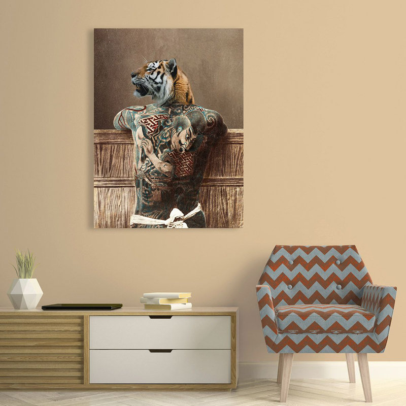 Traditional Tattoo II by Matt Spencer - Wrapped Canvas Print, 100cm H x 70cm W x 4cm D