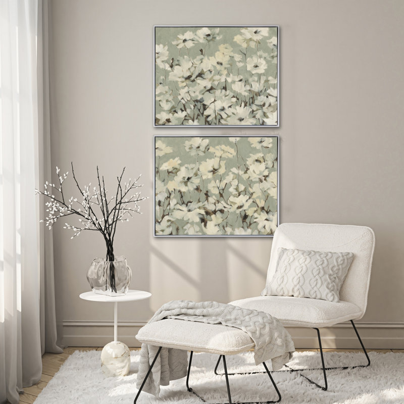 Art floral sur toile
