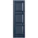 Custom Three Panel-style Raised Panel Vinyl Shutters Pair