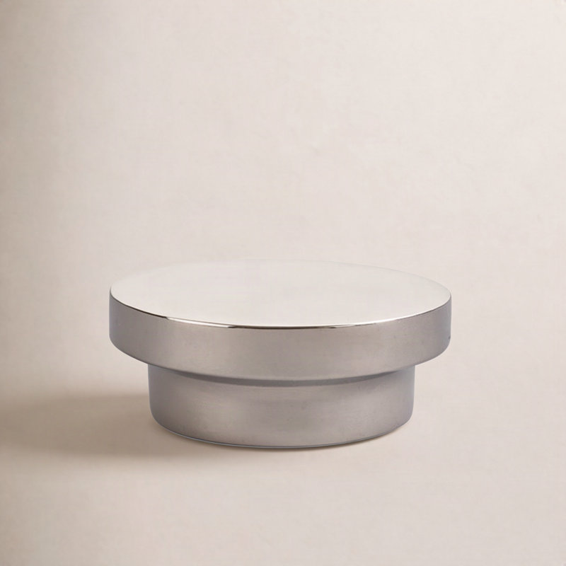 Urban Modern Oversized Mushroom Cabinet Knob, Polished Nickel