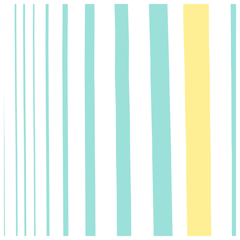 Coussins décoratifs à rayures bleues et jaunes, 16 x 16 pouces