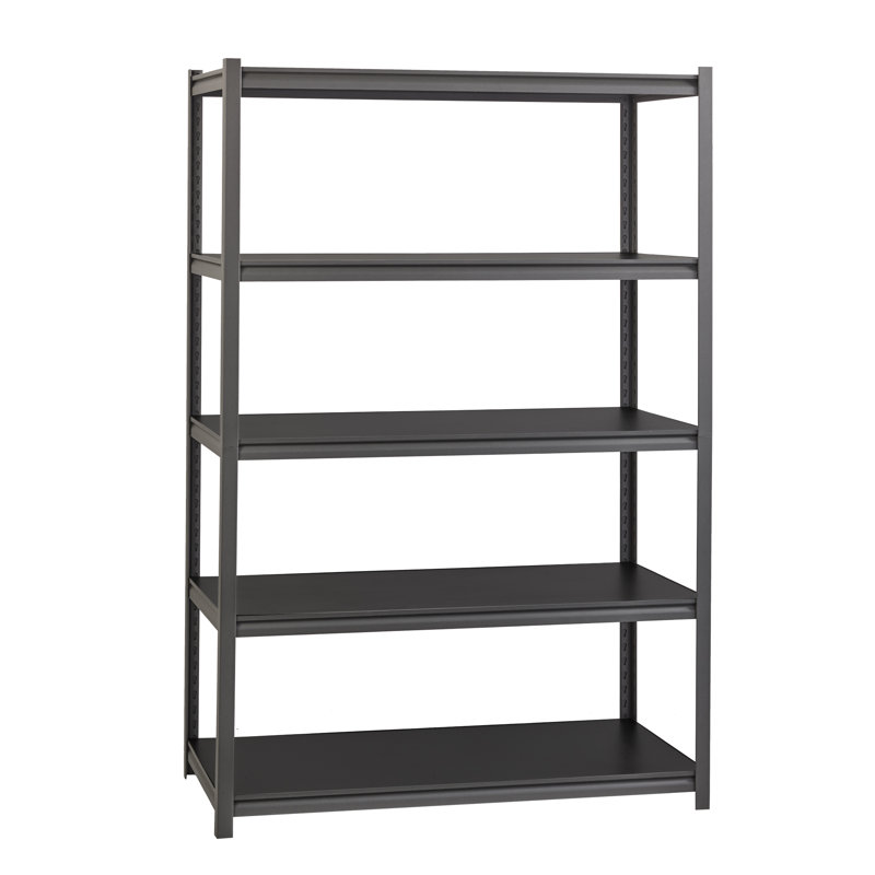Steel Height -Adjustable Shelving Unit, 72" H x 48" W x 18" D