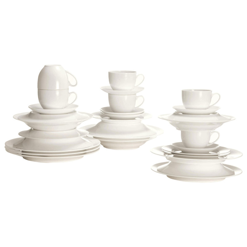 Piece Porcelain Dinnerware Set - Service for 6