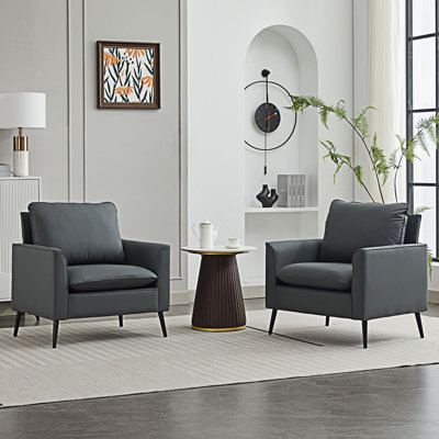Ensemble de 2 fauteuils rembourrés