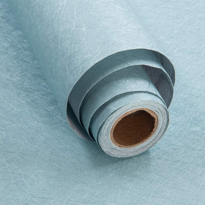 Papier peint papier peint texturé en soie amovible pour dessus de comptoir, L 23,6 po x L 196,8 po, Bleu