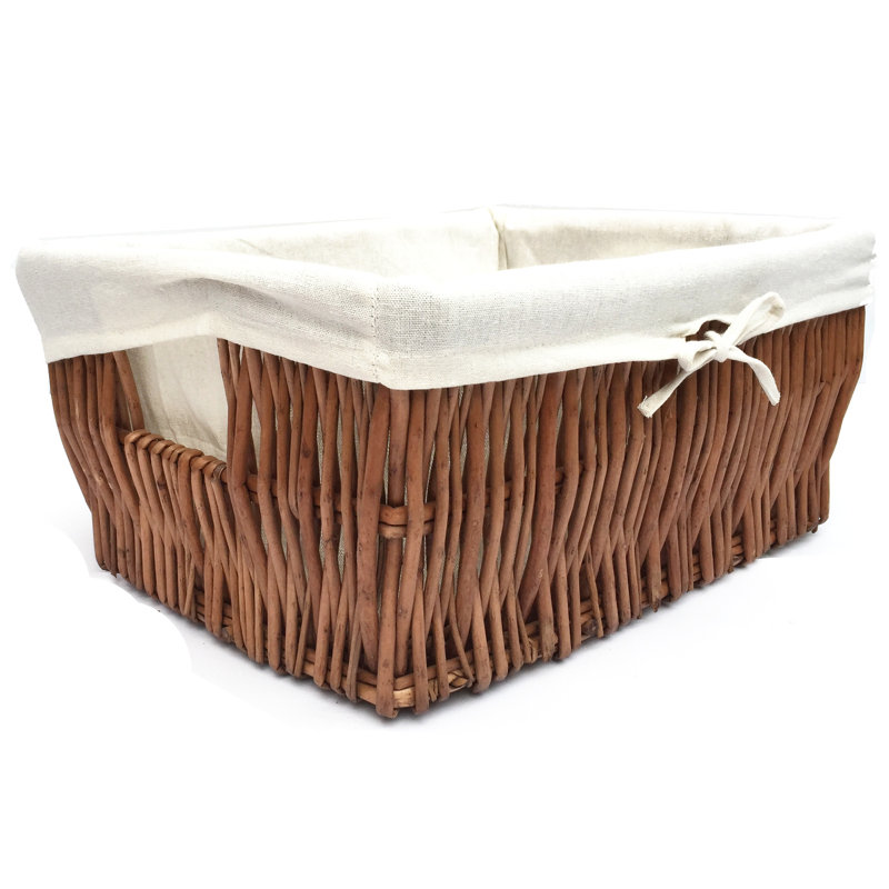Brambly Cottage Wicker Decorative Basket, Brown, 16cm H x 34cm W x 22cm D