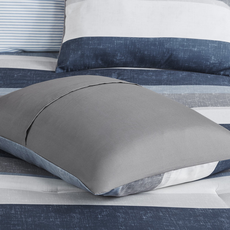 Ensembles de literie très grand moderne, polyester doux, style décontracté à rayures pour la maison