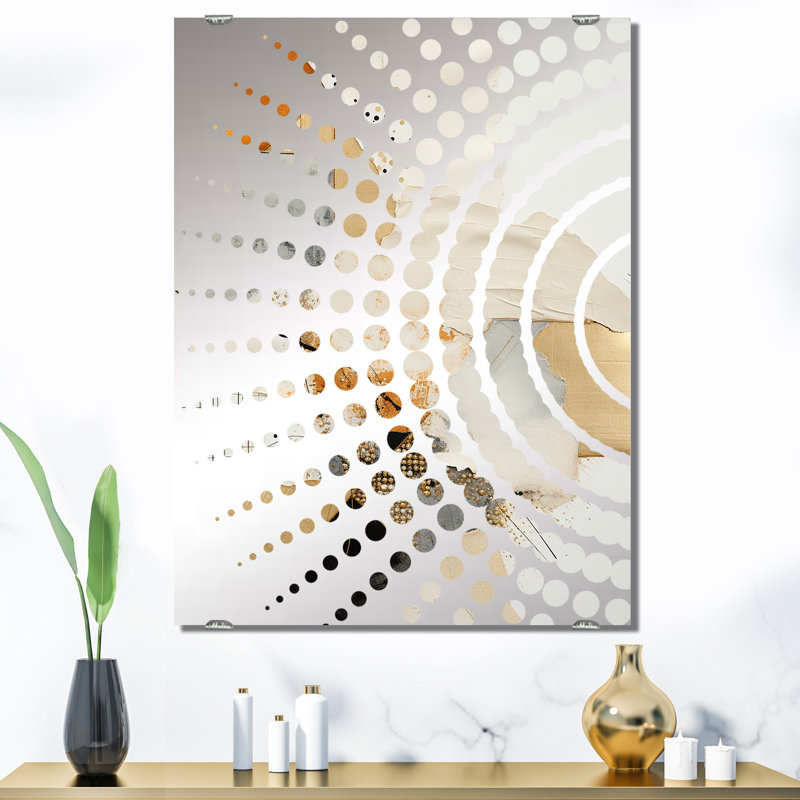 Miroir mural Denir - Abstract Collages MIR131734, 40 po x 30 po