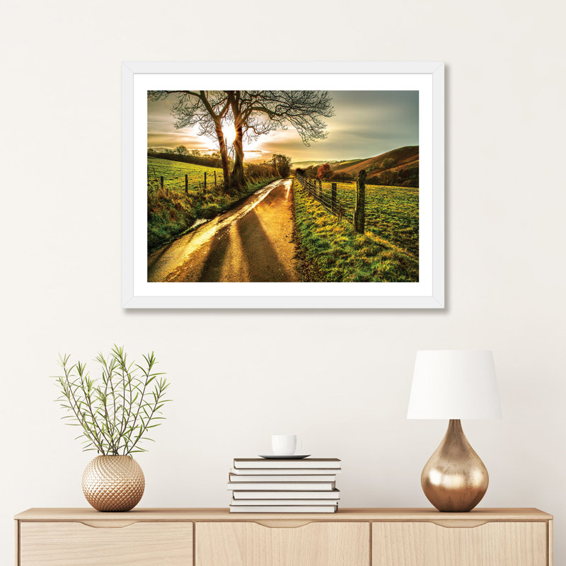 Homeward Bound par Mark Gemmell - impression, H 24 po x l 32 po x P 1 po, Papier beaux-arts encadré blanc, Blanc mat