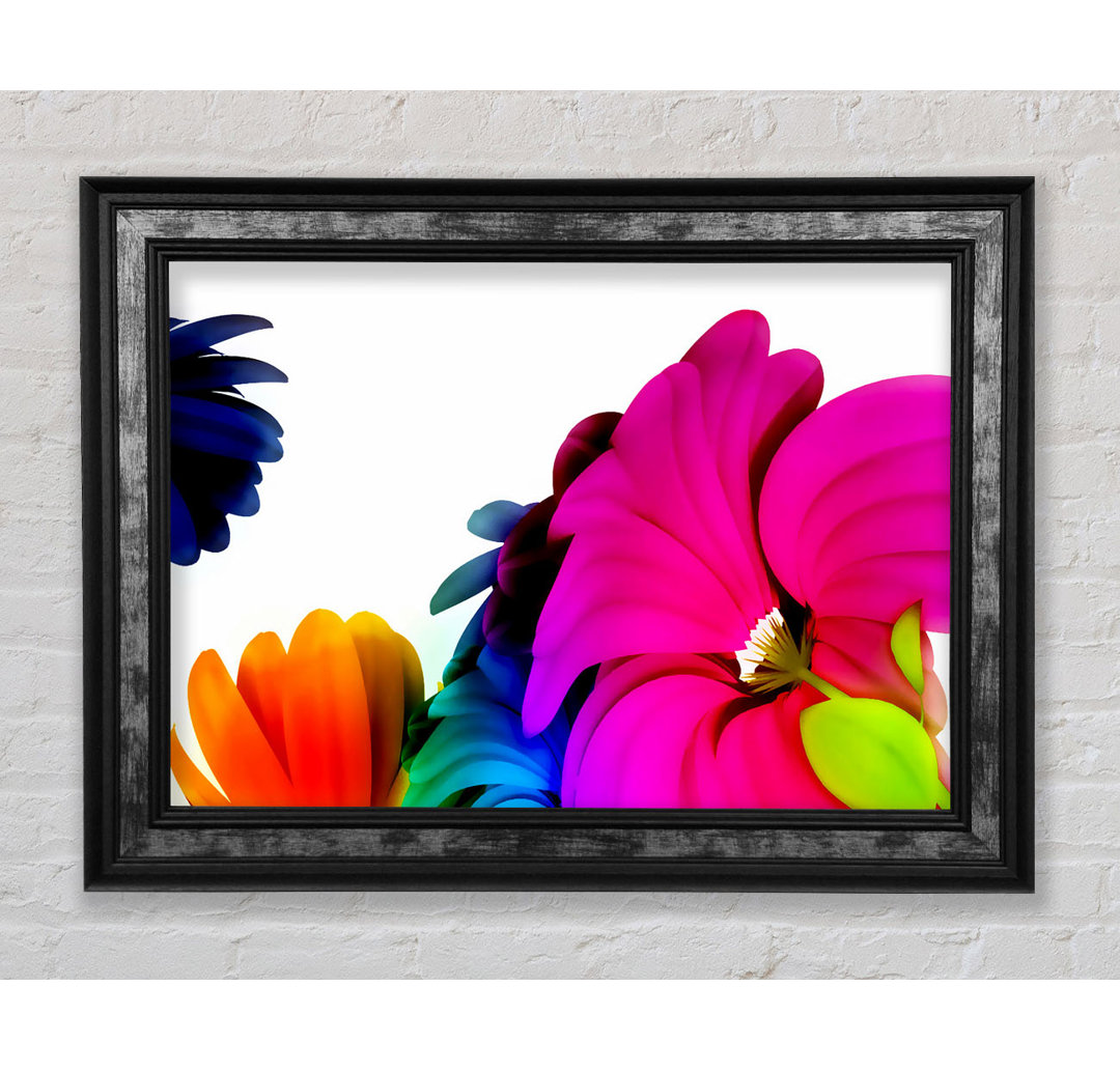 Vibrant Flower Glow - Druck