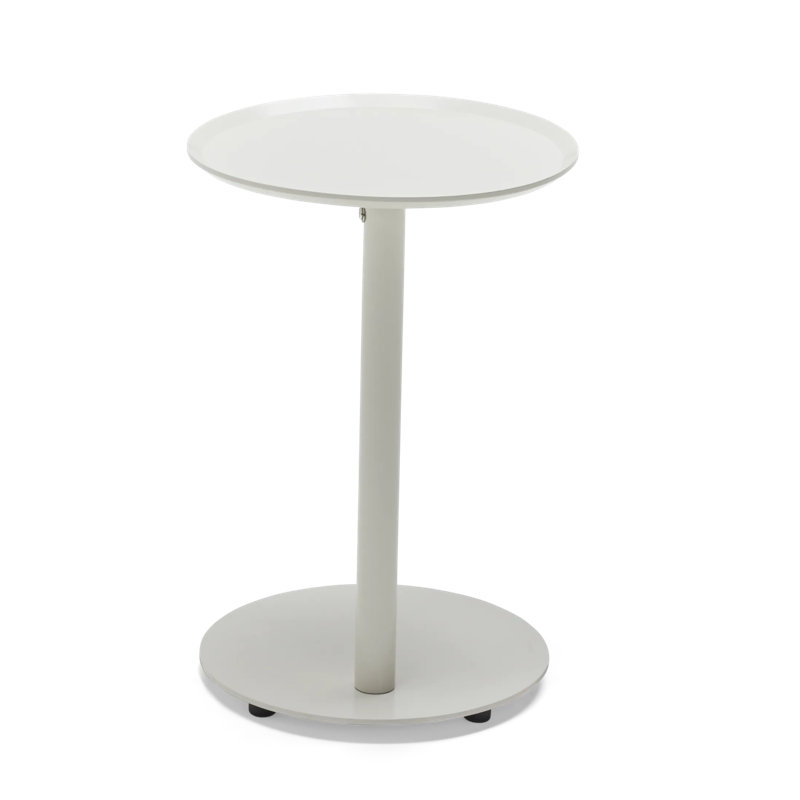 Terra Outdoor Circular Side Table, Putty