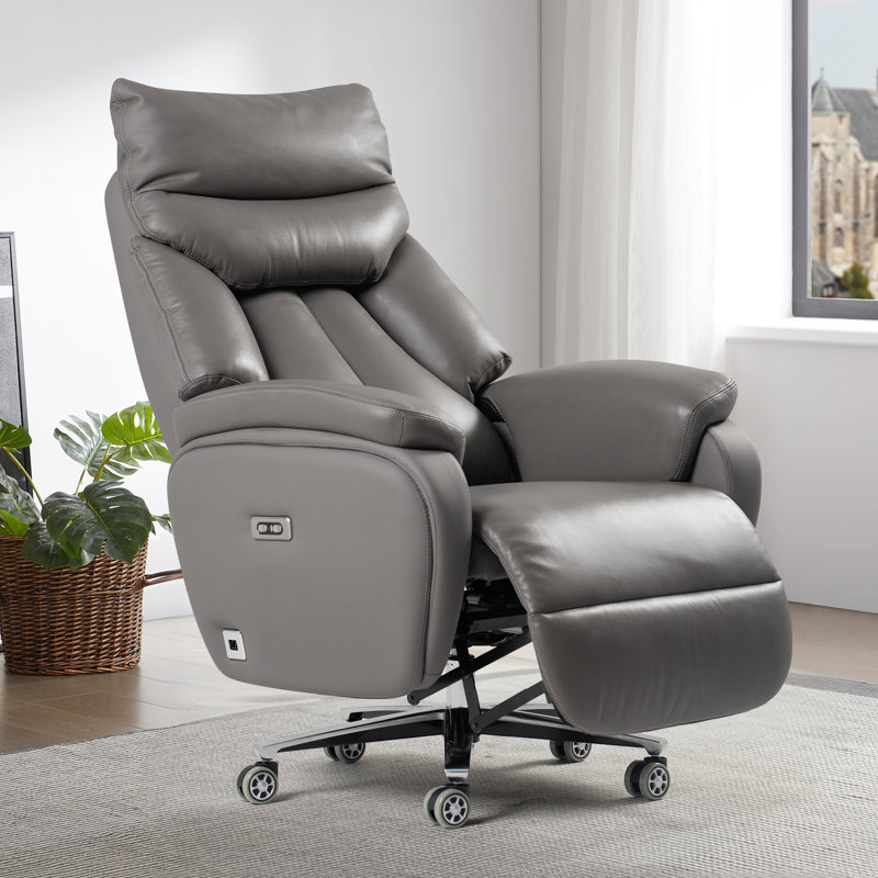 Fauteuil de bureau inclinable électrique Kinnls Coast, Gris