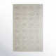 Armando Plaid Hand Tufted Wool/Cotton Gray/Ivory Area Rug