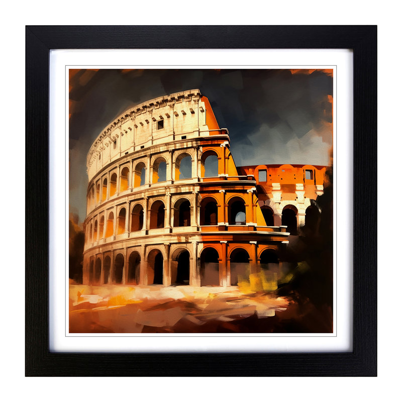 Single Picture Frame Print on Wood, Black