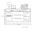 Buffet simple de grande capacité avec rangement