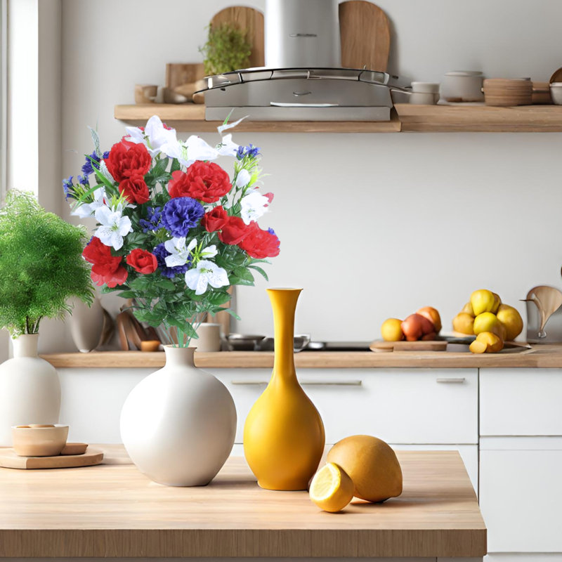 Buissons de fleurs artificielles