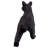 Snooping Cub Black Bear Statue