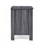 Table de chevet en simili bois sans outils en gris foncé avec et