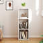 Bibliothèque d'angle mince, bibliothèque étroite pour la chambre à coucher, le salon ou le bureau-98500377-98500378