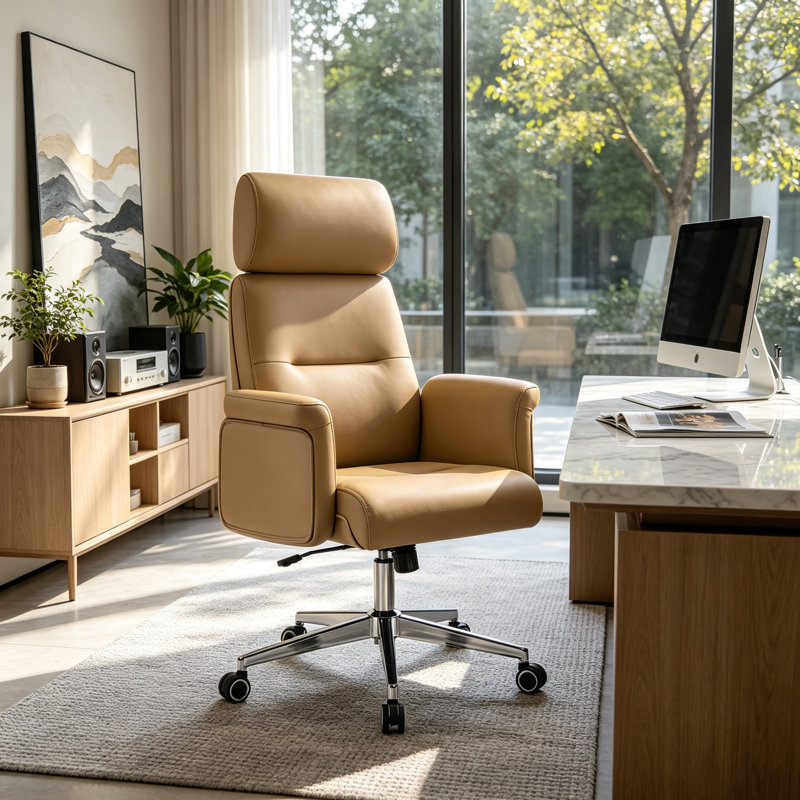 Fauteuil de direction Modern Modern, Coffee Brown