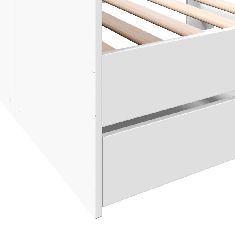 Patrocinio Daybed With Drawers, White, Small Single (2'6)