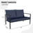 Outdoo Wicker Aluminum Loveseat With Cushion-1282158238