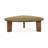 Lowman Walnut And Glass Triangular Coffee Table
